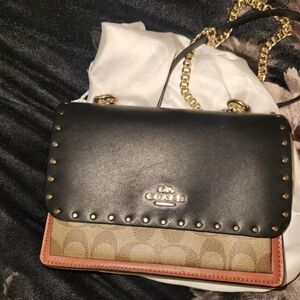 Coach Black&Red Crossbody Bag